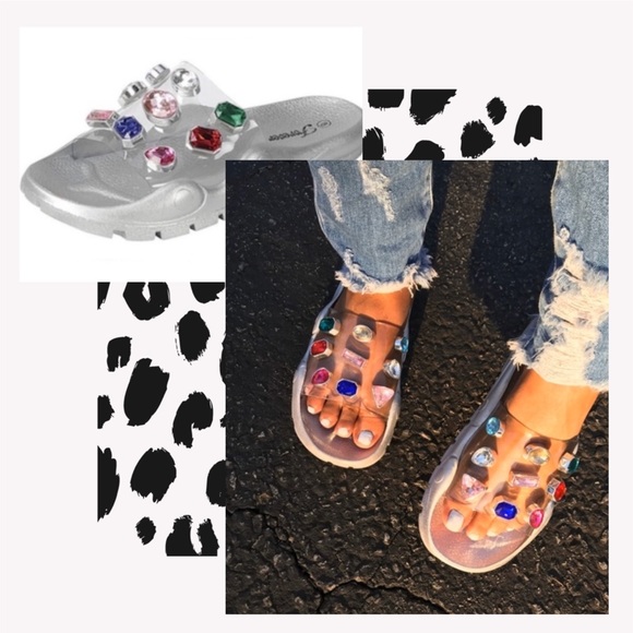 Blinq Plush Slides - Picture 1 of 2